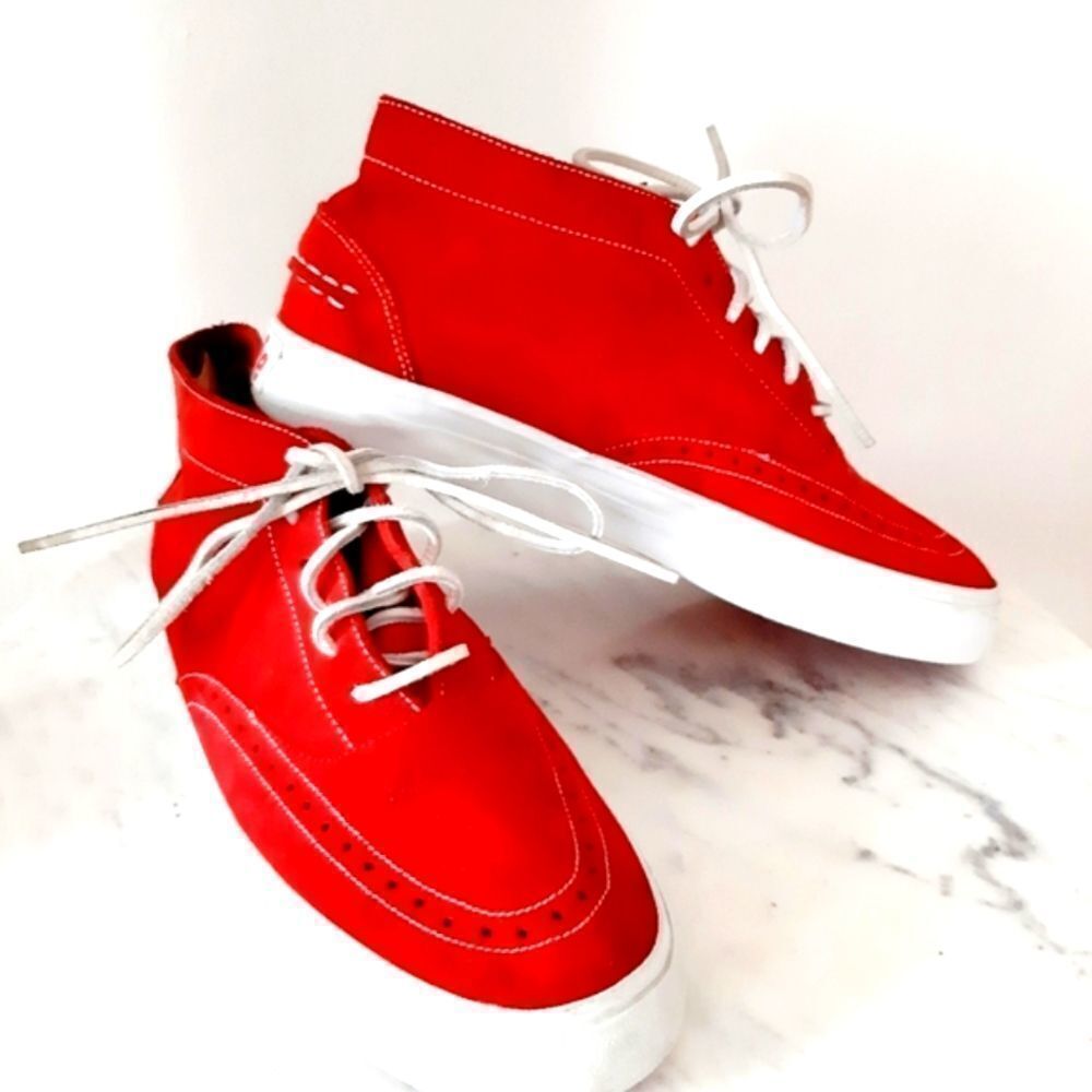 ALIFE New York Public Estate Mid Anarchi Suede Red Sz 9.5
